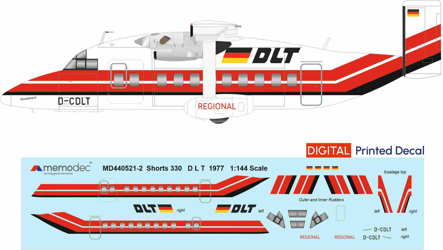 Shorts 330 DLT (1977) Decal