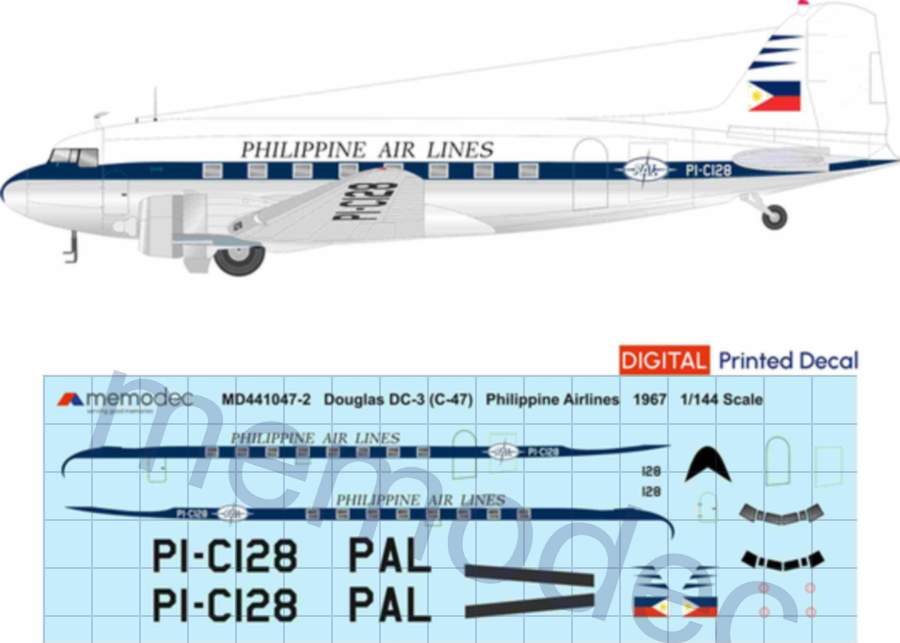 Douglas DC-3 (C-47) Philippine Airlines (1967)