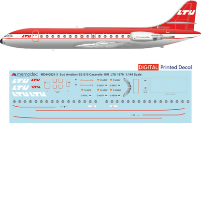 Sud Aviation SE-210 Caravelle 10R LTU (1970) Decal