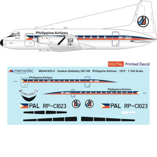 Hawker Siddeley HS-748 Philippine Airlines (1975) Decal