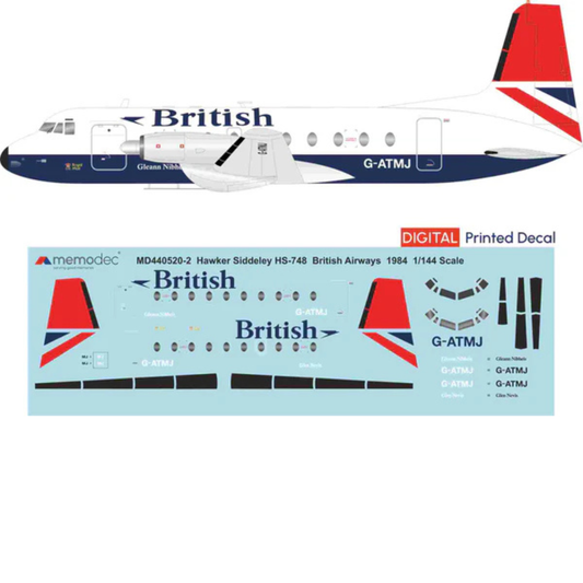 Hawker Siddeley HS-748 British Airways (1984) Decal