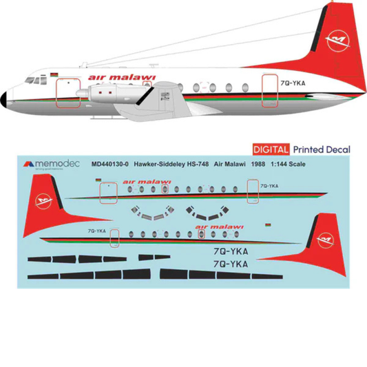 Hawker Siddeley HS-748 Air Malawi (1988) Decal