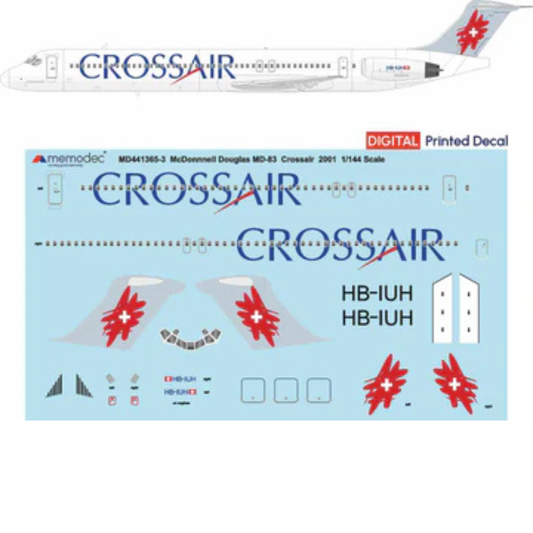 McDonnell Douglas MD-83 Crossair (2001) Decal