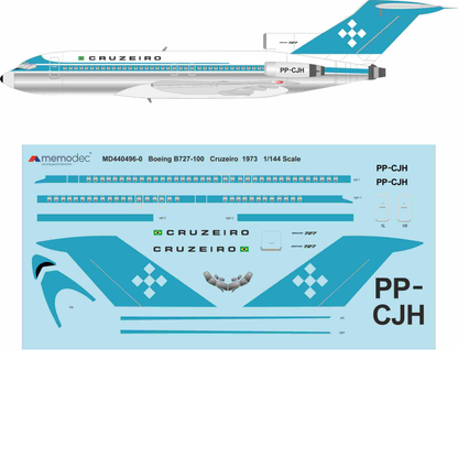 Boeing 727-100 Cruzeiro (1973) Decal