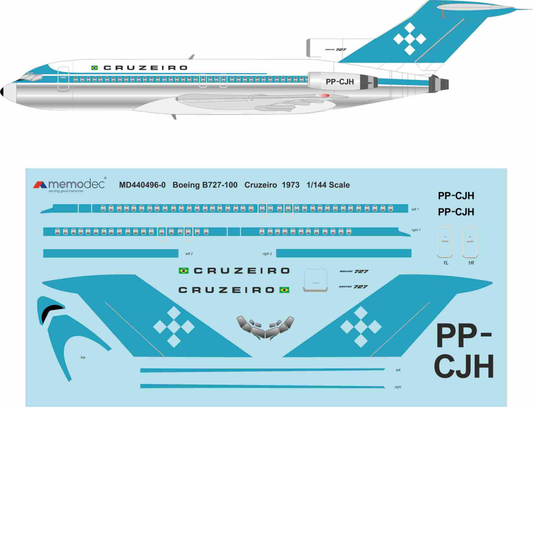 Boeing 727-100 Cruzeiro (1973) Decal