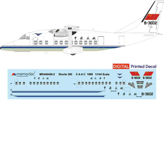 Shorts 360 CAAC (1989) Decal