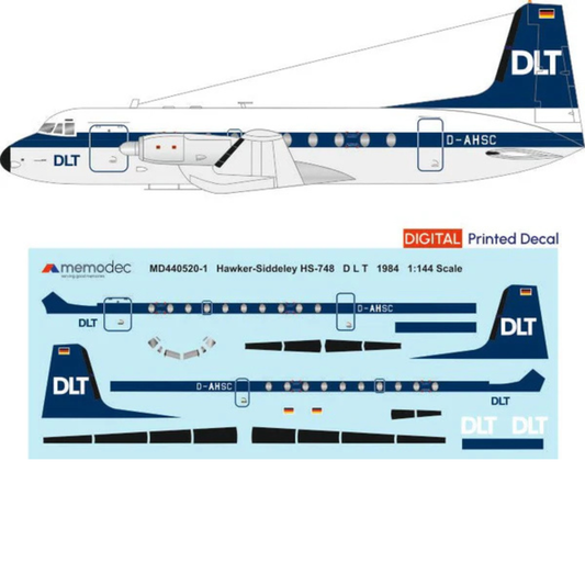 Hawker Siddeley HS-748 DLT (1984) Decal