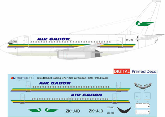 Boeing 737-200 Air Gabon (1998) Decal