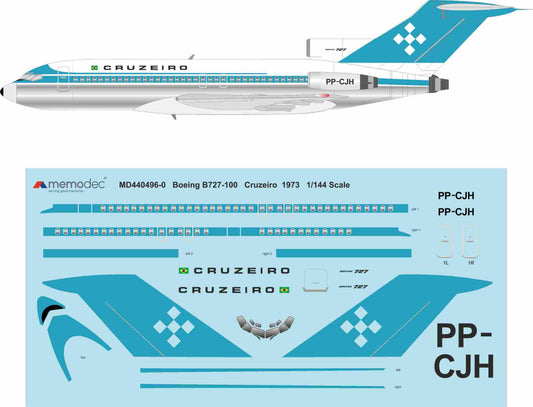Boeing 727-100 Cruzeiro (1973) Decal
