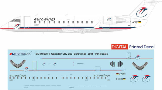 Canadair CRJ-200 Eurowings (2001) Decal