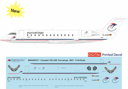 Canadair CRJ-200 Eurowings (2001) Decal