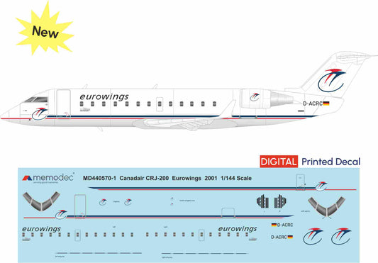 Canadair CRJ-200 Eurowings (2001) Decal