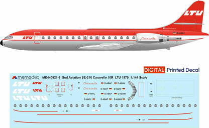 Sud Aviation SE-210 Caravelle 10R LTU (1970) Decal