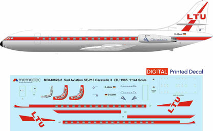 Sud Aviation SE-210 Caravelle 3 LTU (1967) Decal