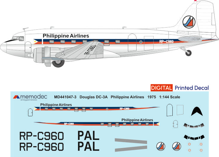 Douglas DC-3A Philippine Airlines (1975) – Memodec