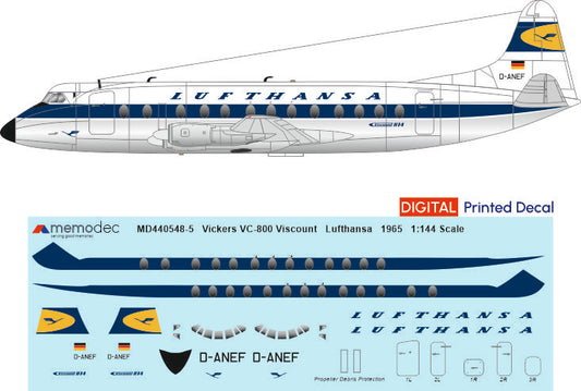 Vickers Viscount VC-814  Lufthansa (1965)