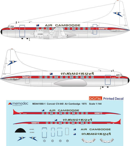 Convair CV-440 Metropolitan Air Cambodge (1975) - Memodec