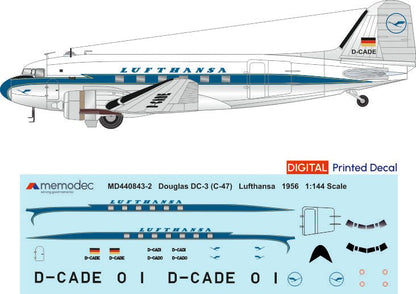 Douglas DC-3 (C-47) Lufthansa (1956) - Memodec