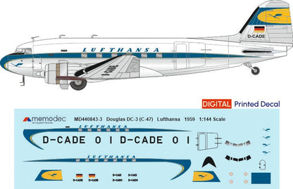 Douglas DC-3 (C-47) Lufthansa (1959) - Memodec