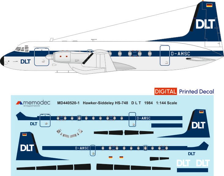 Hawker Siddeley HS - 748 DLT (1984) - Memodec