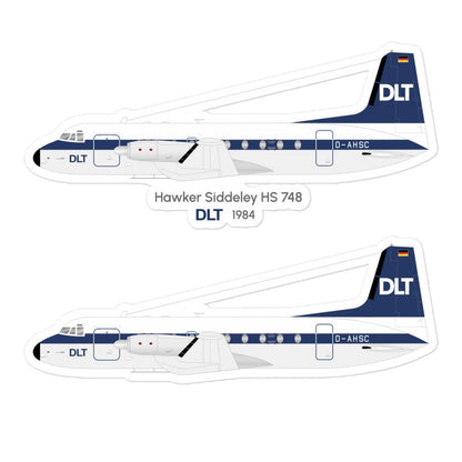 Hawker Siddeley HS - 748 DLT (1984) Sticker Set - Memodec