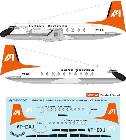 Hawker Siddeley HS-748 Indian Airlines (1979) - Memodec