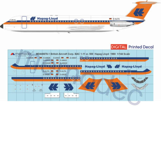 BAC 1-11 sr.500 Hapag Lloyd (1980)