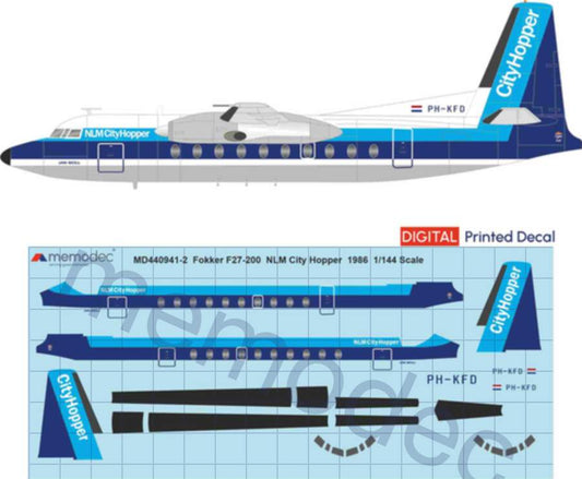 Fokker F27-200 NLM CityHopper (1986)