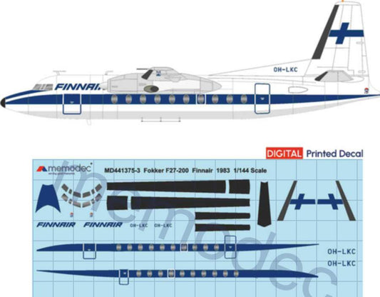 Fokker F27-200 Finnair (1983)