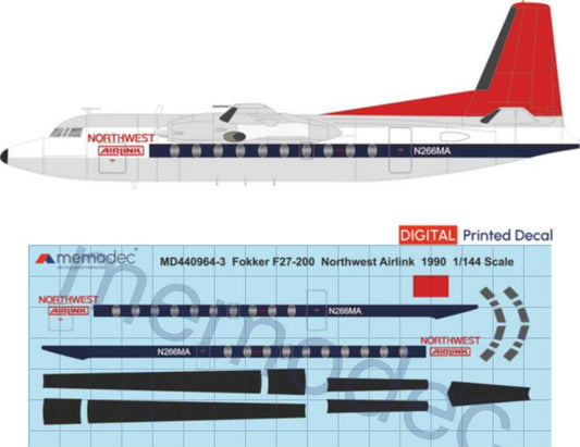 Fokker F27-200 Northwest Airlink (1990)