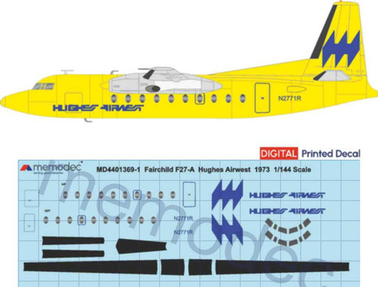 Fokker/Fairchild F27A Hughes Airwest (1973)