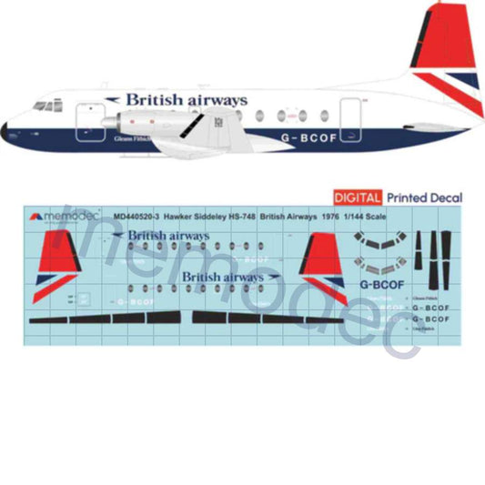 Hawker Siddeley HS-748 British Airways (1976)