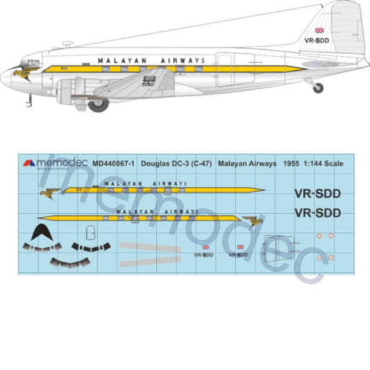 Douglas DC-3 (C-47) Malayan Airways (1955)
