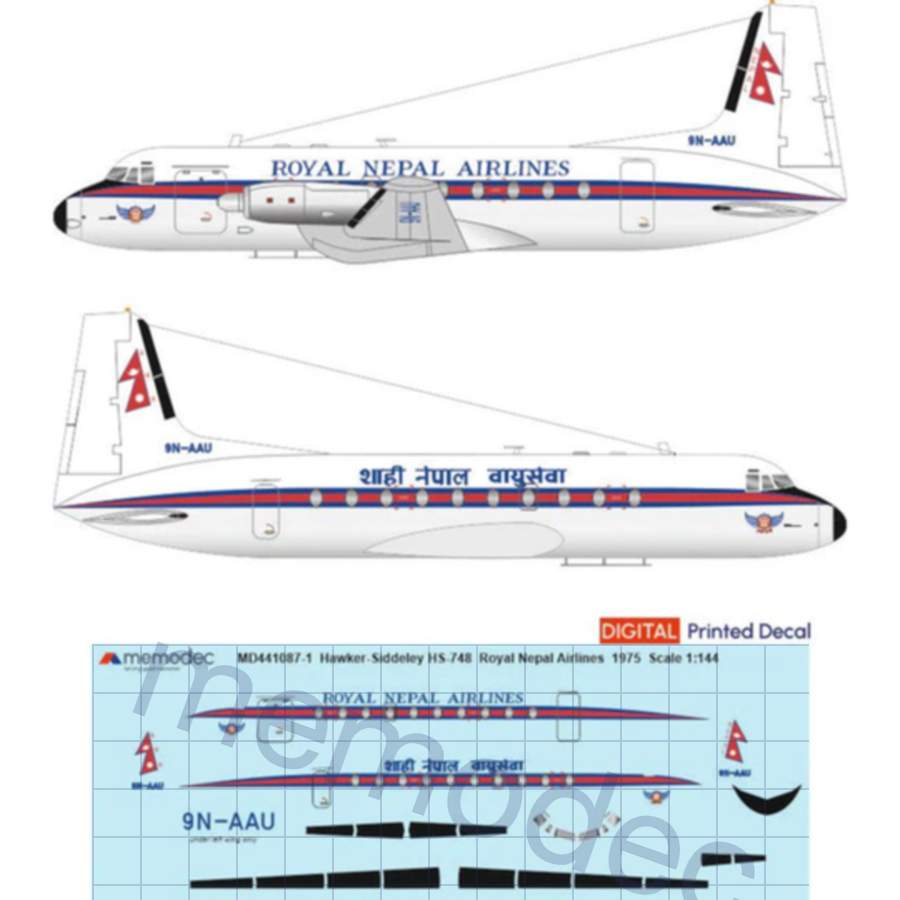 Hawker Siddeley HS-748 Royal Nepal Airlines (1975)