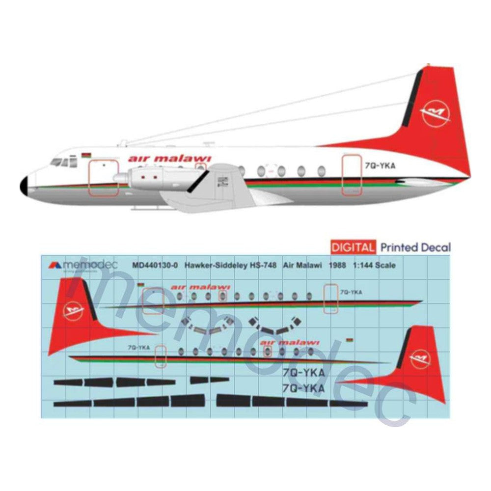 Hawker Siddeley HS-748 Air Malawi (1988) Decal