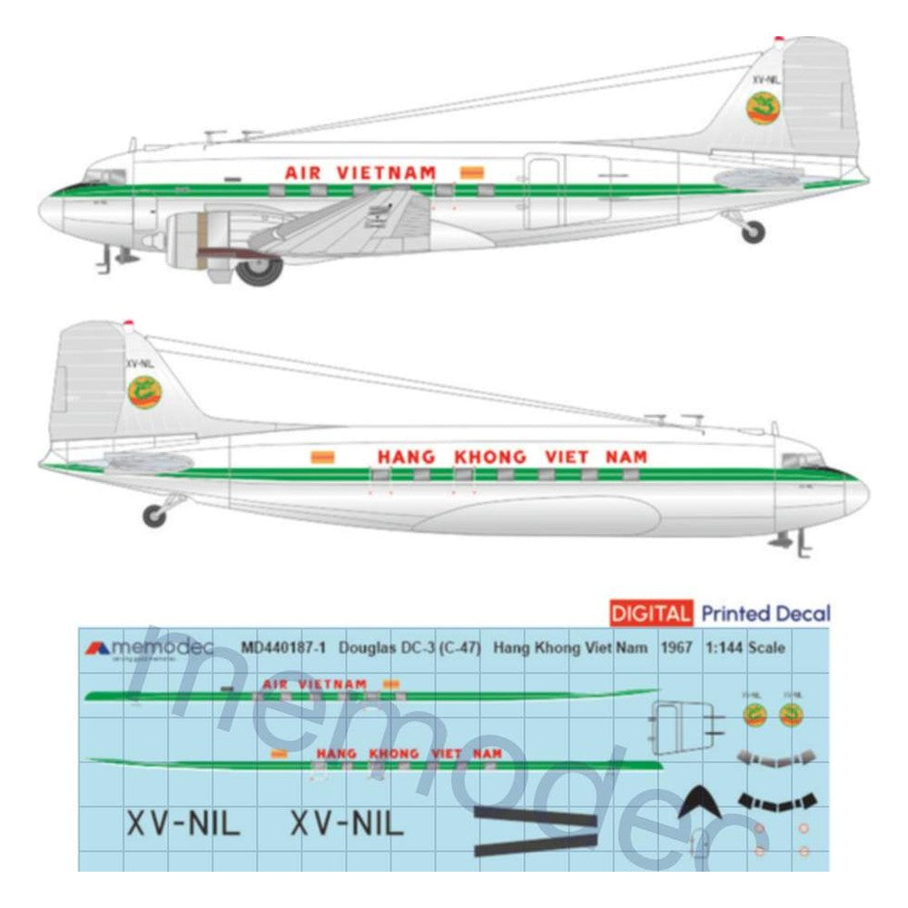 Douglas DC-3 (C-47) Air Vietnam / Hang Khong Viet Nam (1967)