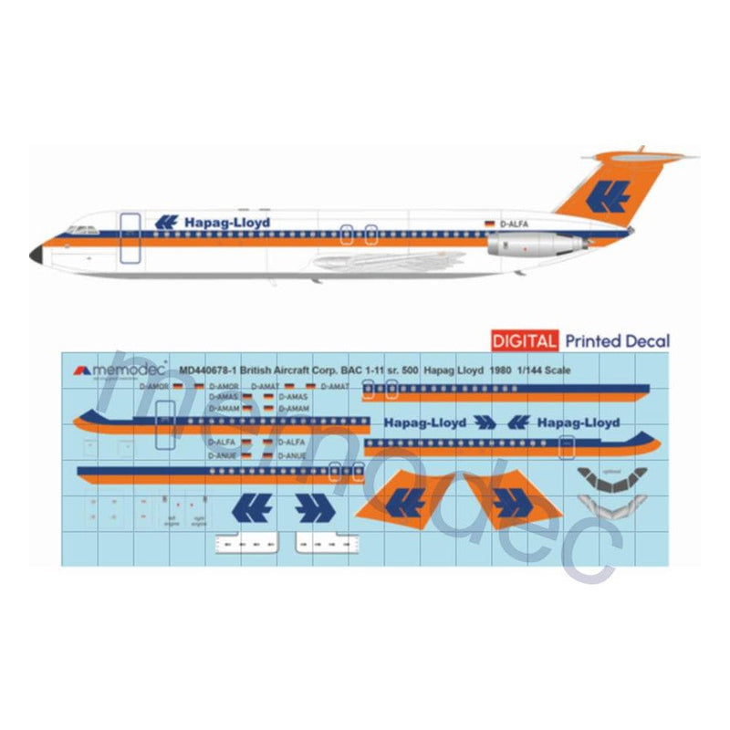 BAC 1-11 sr.500 Hapag Lloyd (1980)