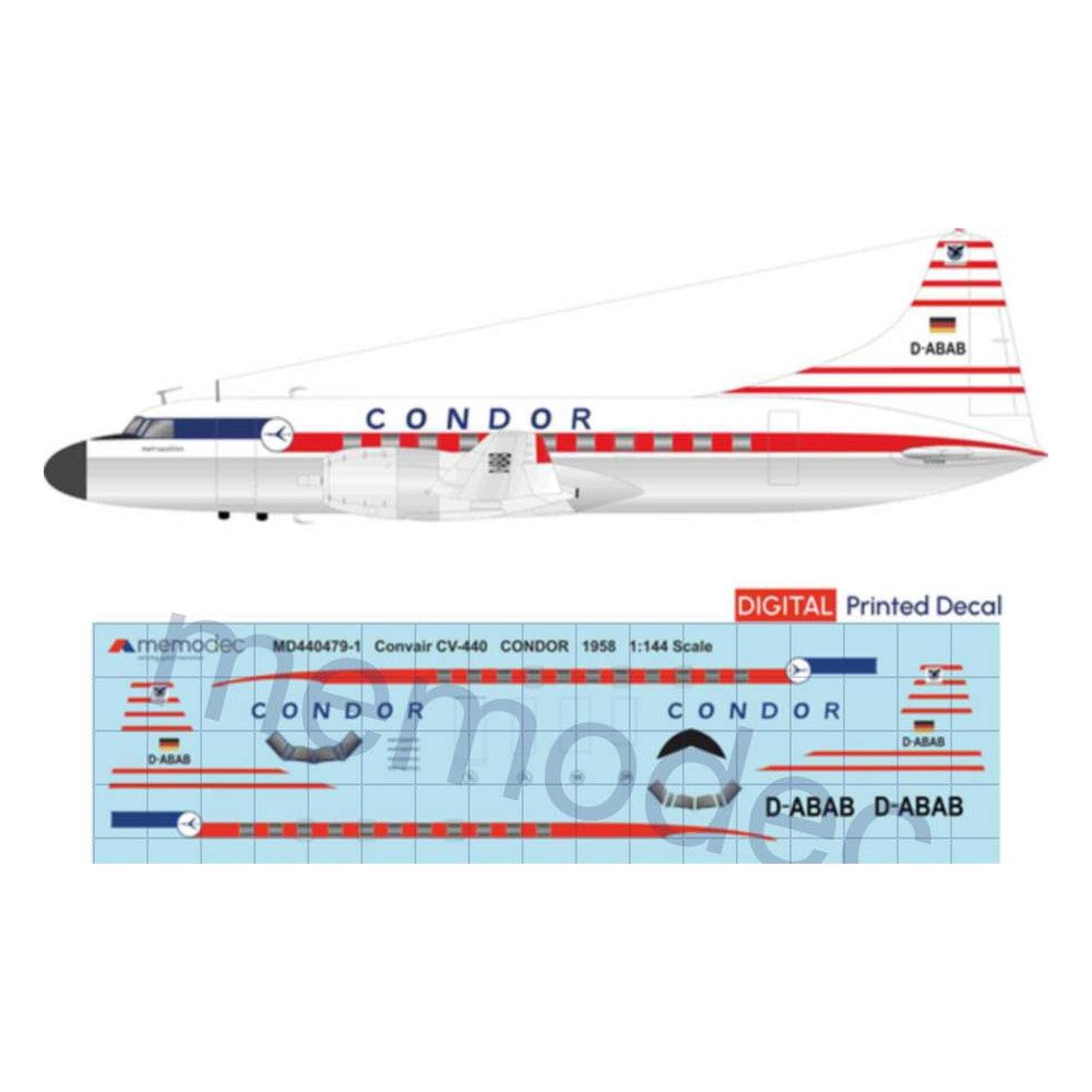 Convair CV-440 Metropolitan Condor (1958) Decal