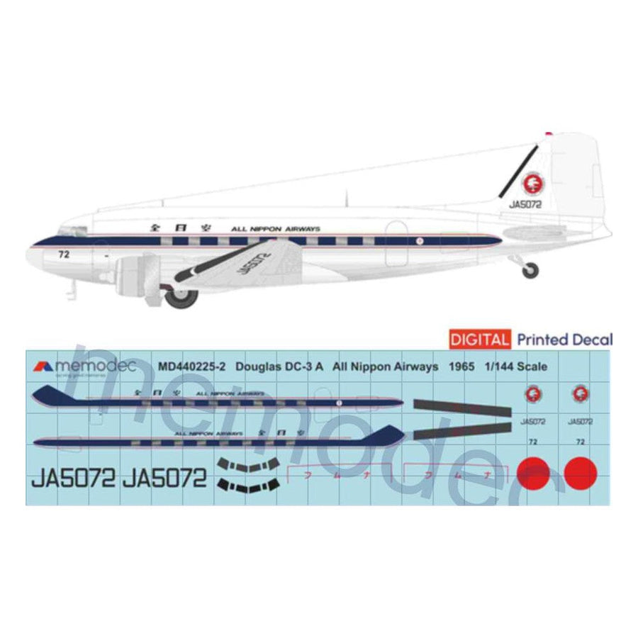 Douglas DC-3A All Nippon Airways ANA (1965) Decal decal sheet