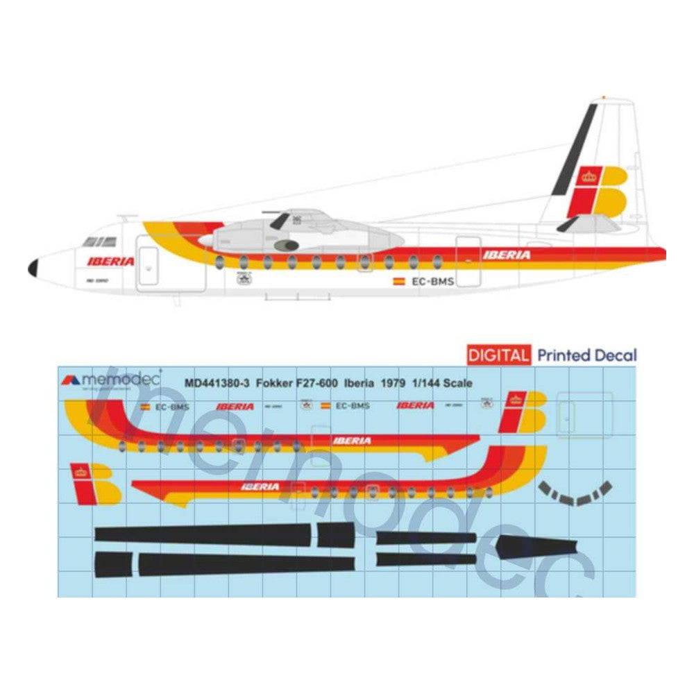 Fokker F27-600 Iberia (1979) Decal