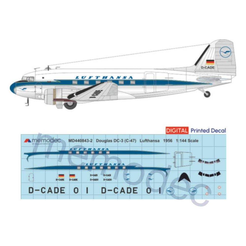 Douglas DC-3 (C-47) Lufthansa (1956) Decal