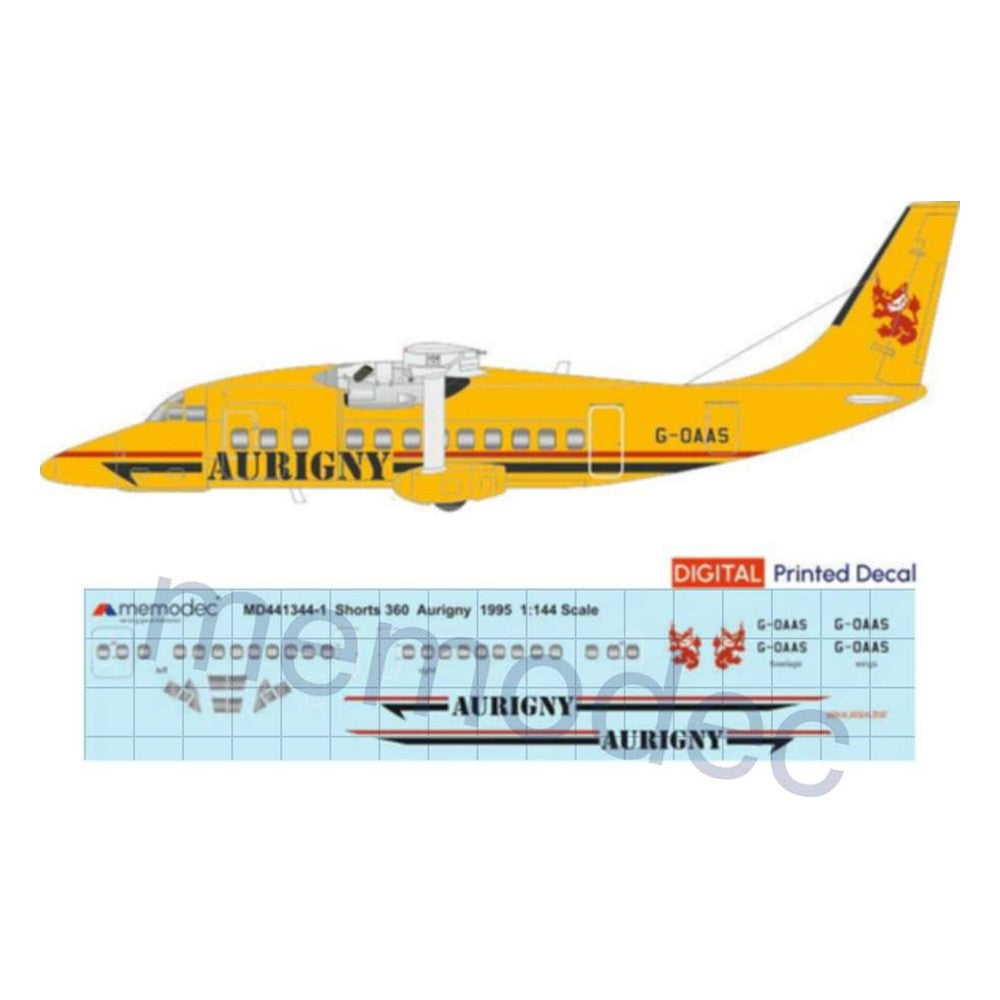 Shorts 360 Aurigny (1995) Decal