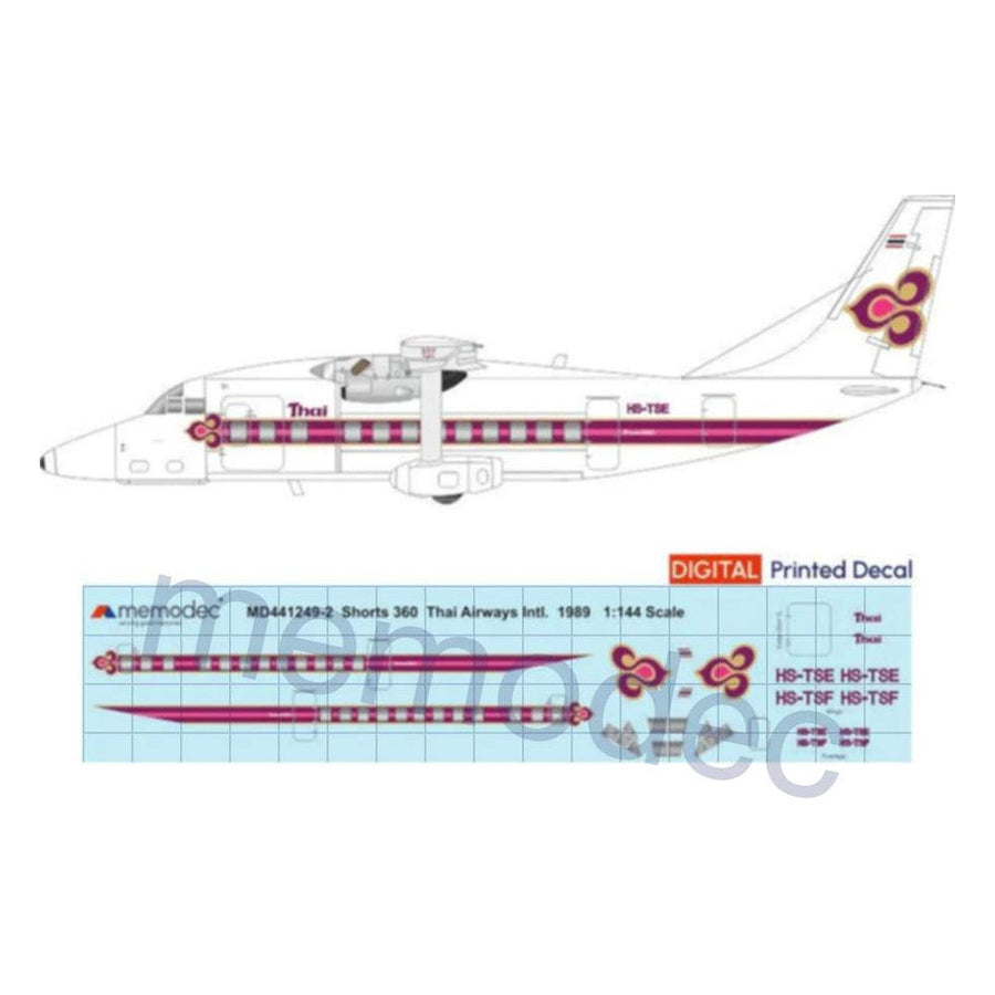 Shorts 360 Thai Airways International (1989) Decal decal sheet