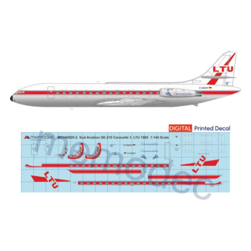 Sud Aviation SE-210 Caravelle 3 LTU (1967) Decal