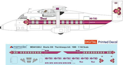 Shorts 330 Thai Airways International (1989) - Memodec