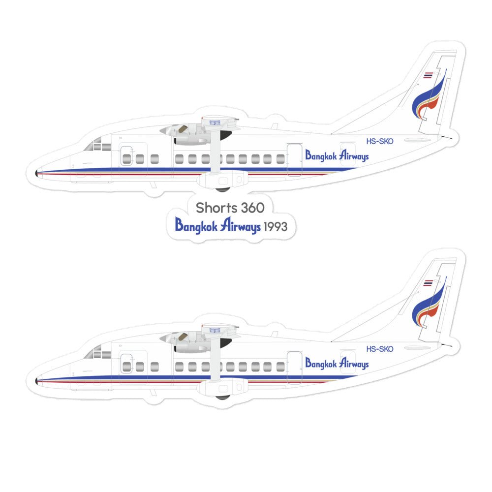 Shorts 360 Bangkok Airways (1993) Sticker Set - Memodec