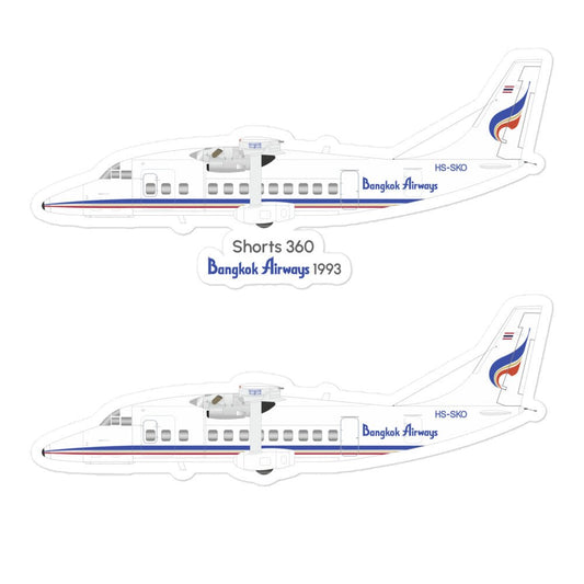 Shorts 360 Bangkok Airways (1993) Sticker Set - Memodec