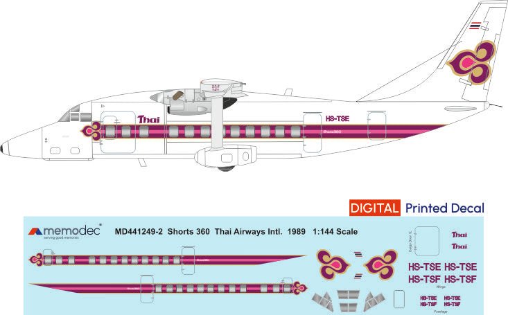 Shorts 360 Thai Airways International (1989) - Memodec